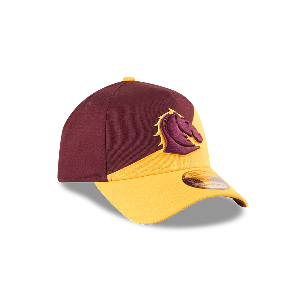 Brisbane Broncos Hat - 2025 Maroon Flow 9Forty A-Frame NRL Snapback Cap - New Era